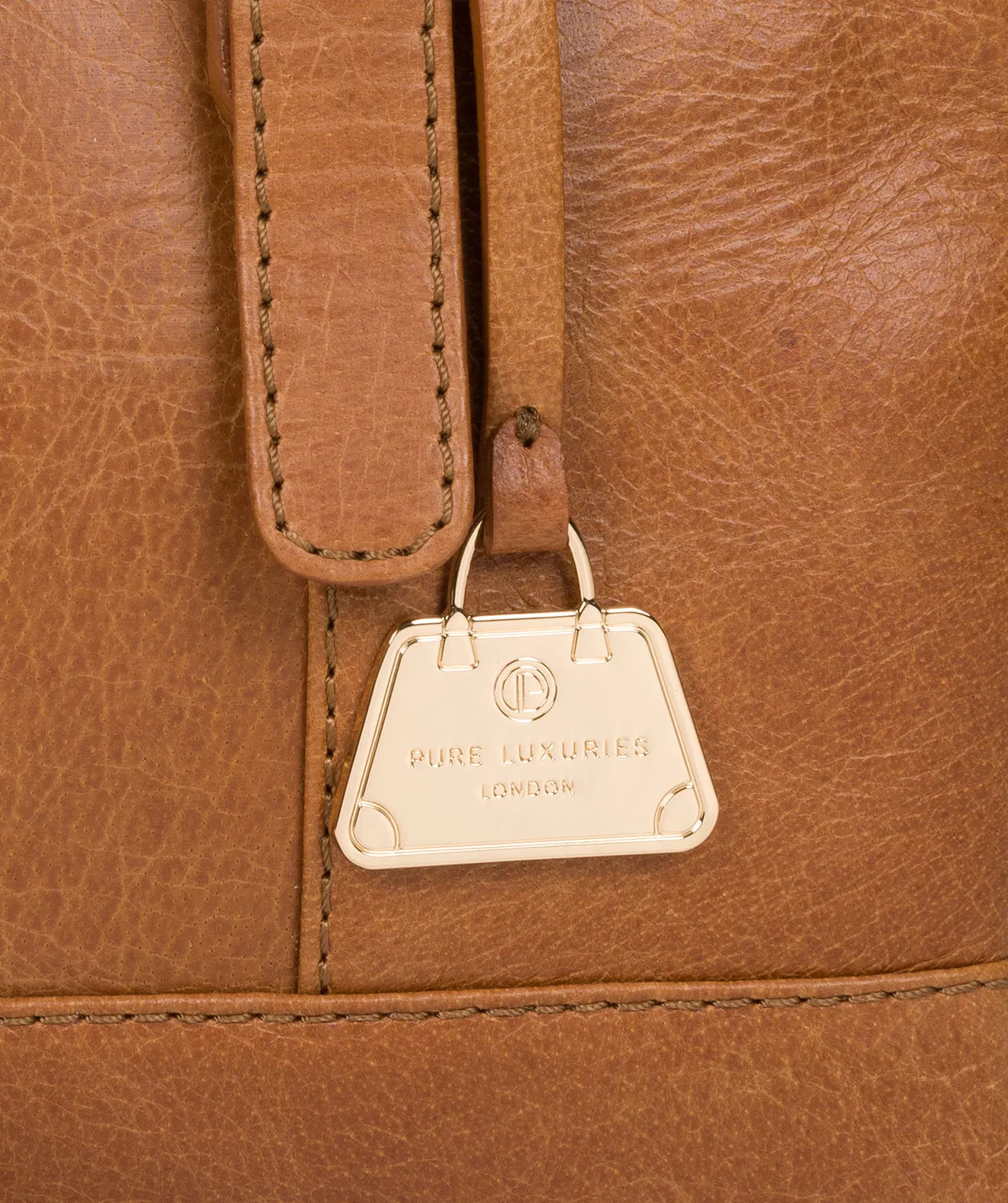 'Iris' Saddle Tan Leather Handbag