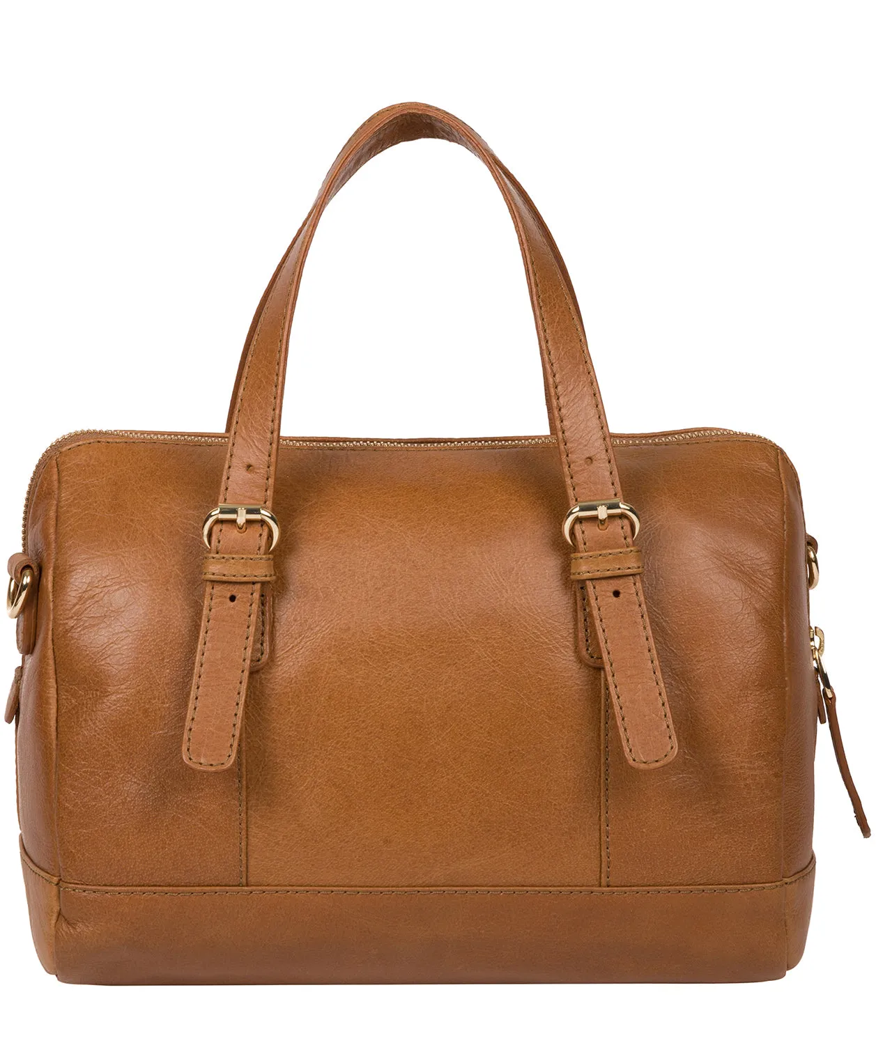 'Iris' Saddle Tan Leather Handbag