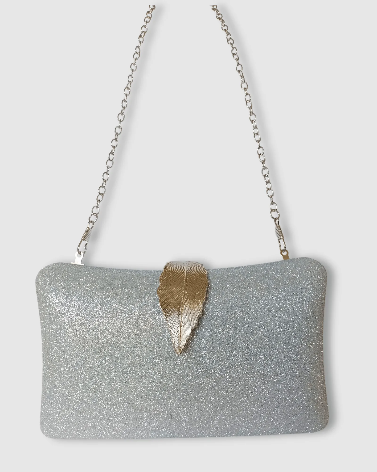 Izoa Hailey Clutch Silver