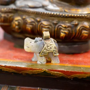 Jade Elephant Statue or Pendant