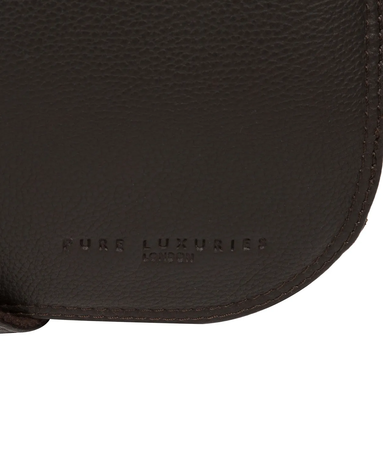 'Jefferson' Brown Leather Messenger Bag