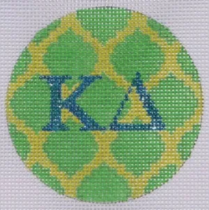 Kappa Delta 3" Round Canvas