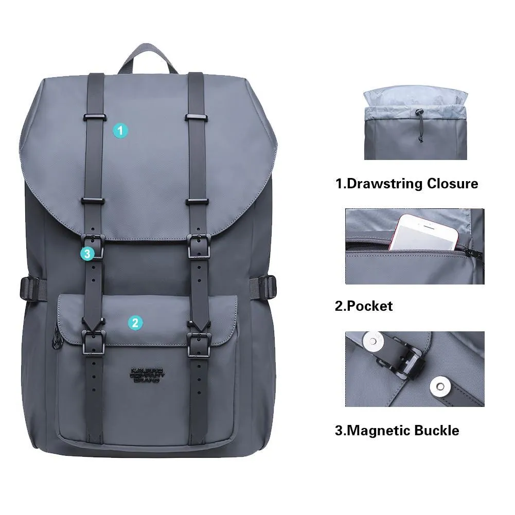 KAUKKO Backpack for city trips, EP5-8 ( Grey / 20.5L )