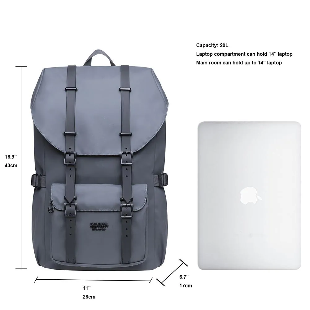 KAUKKO Backpack for city trips, EP5-8 ( Grey / 20.5L )