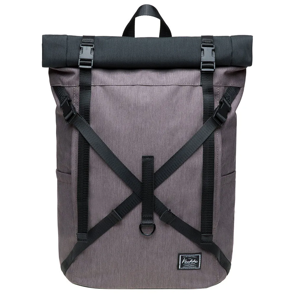 KAUKKO Backpack for daily use, KF07-2 ( Black Grey / 17.8L )