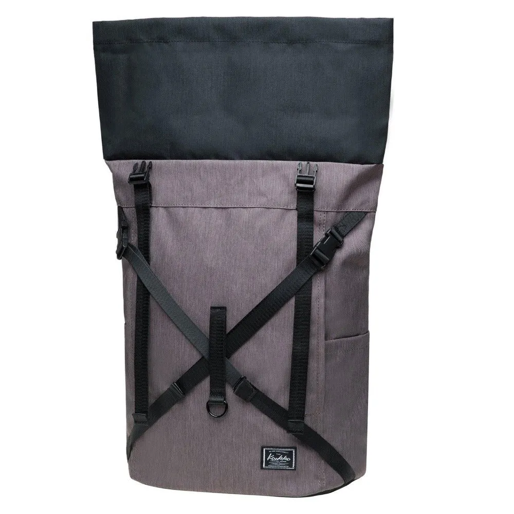 KAUKKO Backpack for daily use, KF07-2 ( Black Grey / 17.8L )