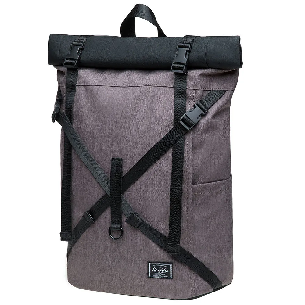 KAUKKO Backpack for daily use, KF07-2 ( Black Grey / 17.8L )