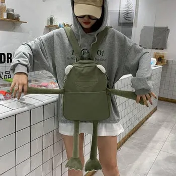 Kawaii Frog Backpack - Kawaii Bag - Kawaii Backpack