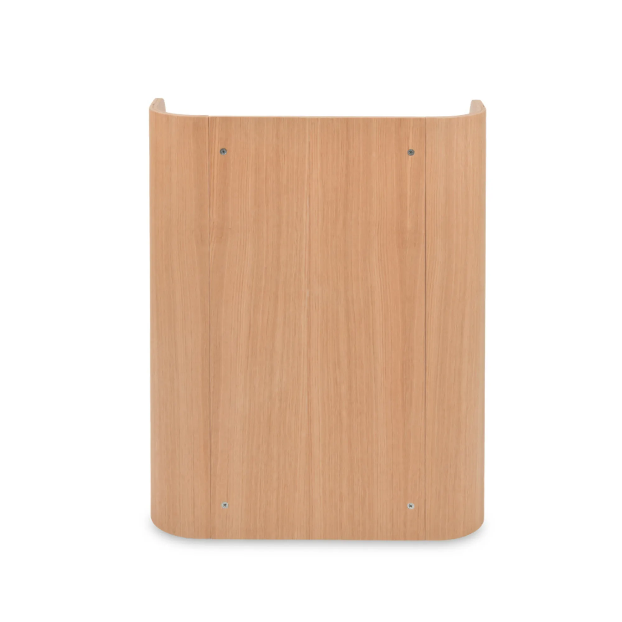 Kinderbuchregal Montessori-inspiriert, FSC-Buchenholz, sichere Farbe, ab 1 Jahr, geschwungenes Design.