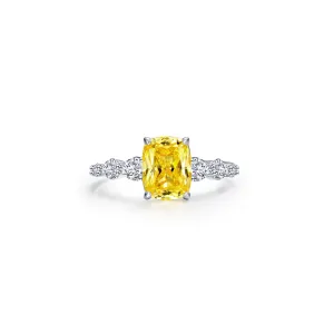 Lafonn Classic Oval Blue Blue Topaz Ring R0541CAP