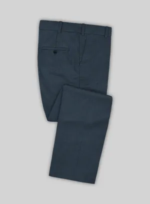Lanificio Zegna Trofeo Dexi Regal Blue Stripe Wool Pants