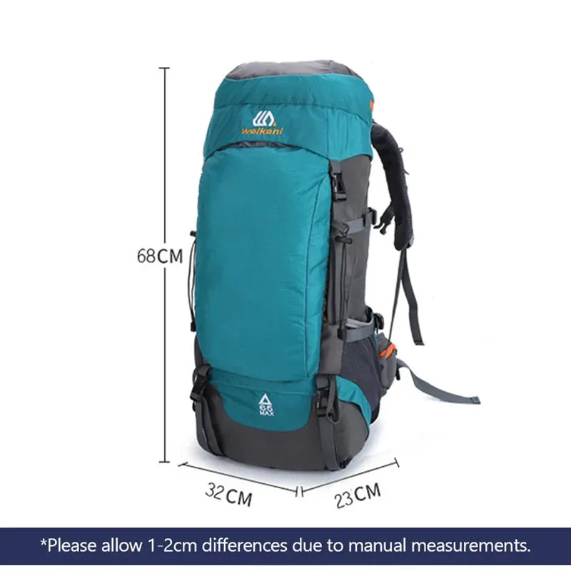 Large Waterproof Camping Backpack for Outdoor Climbing and Hiking