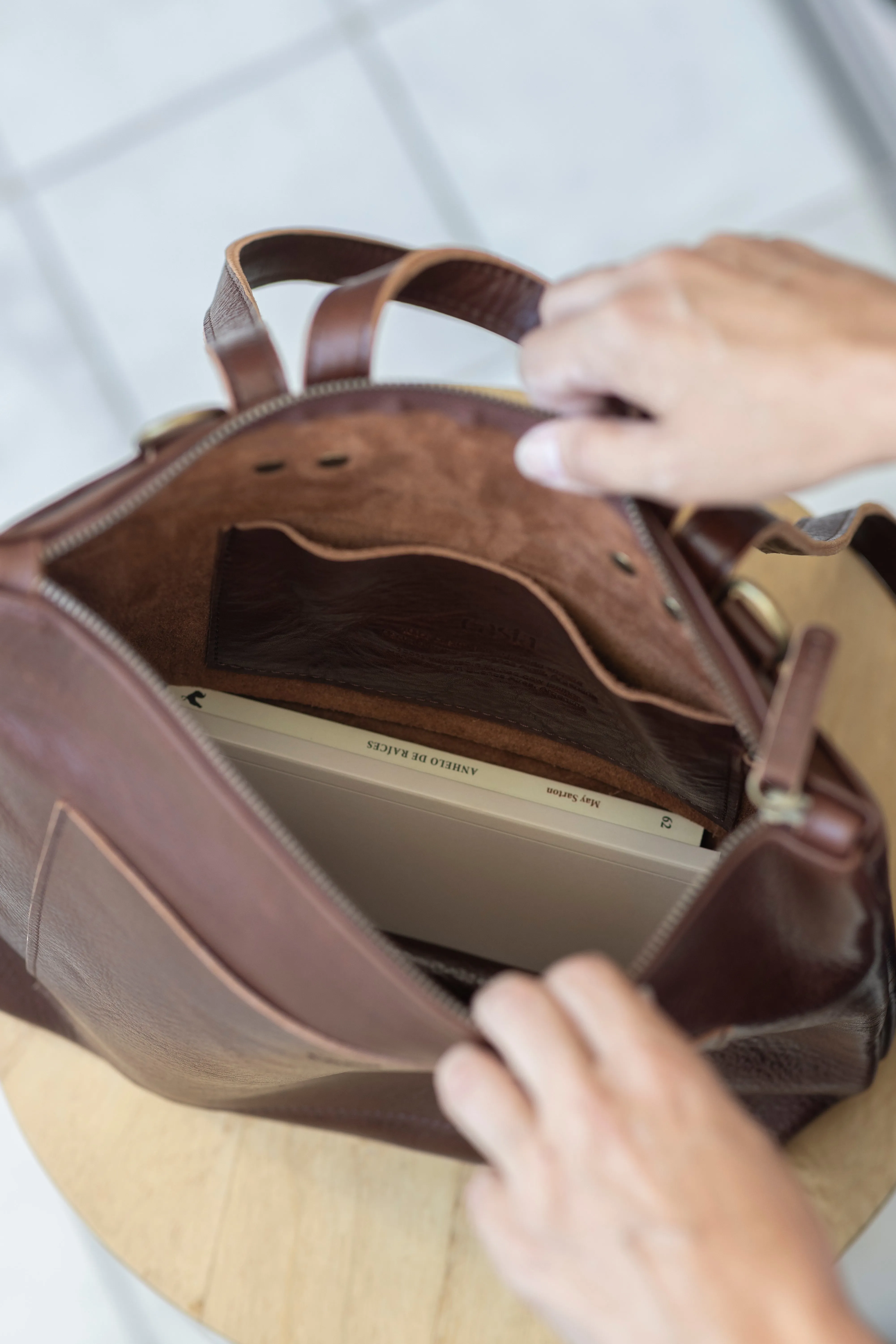 Leather backpack - Andes L