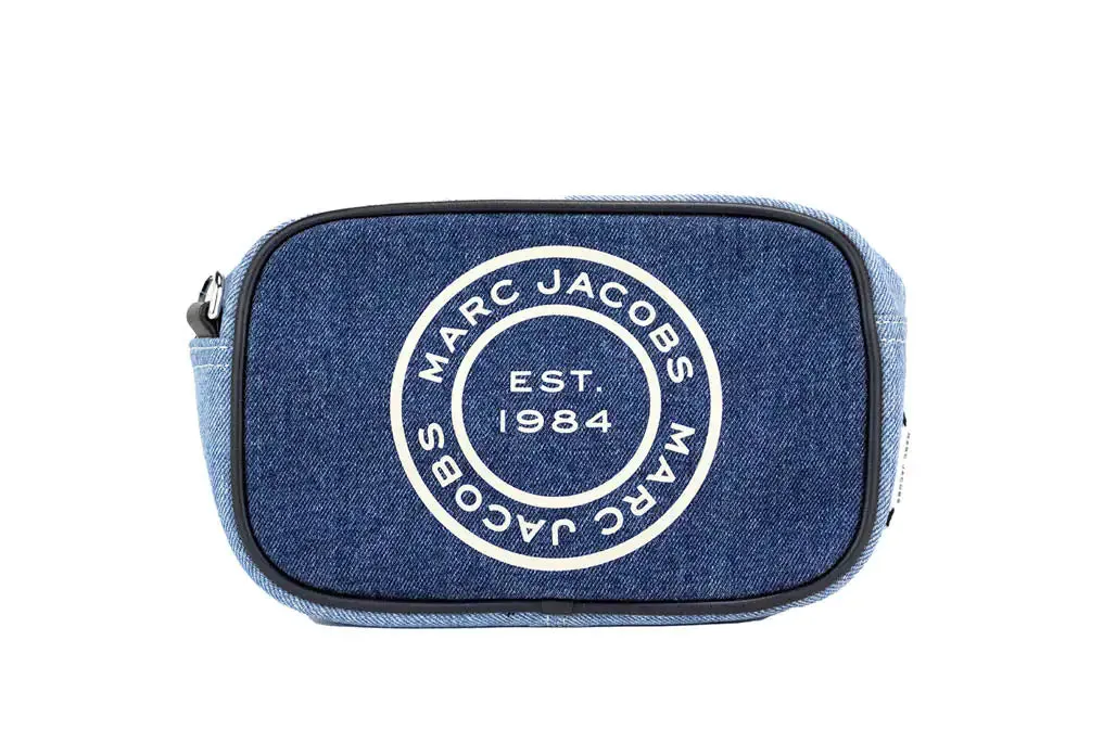 Marc Jacobs Signet Flash Medium Blue Denim Camera Bag