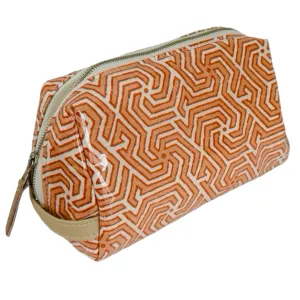 Maze Toiletry Bag in Orange