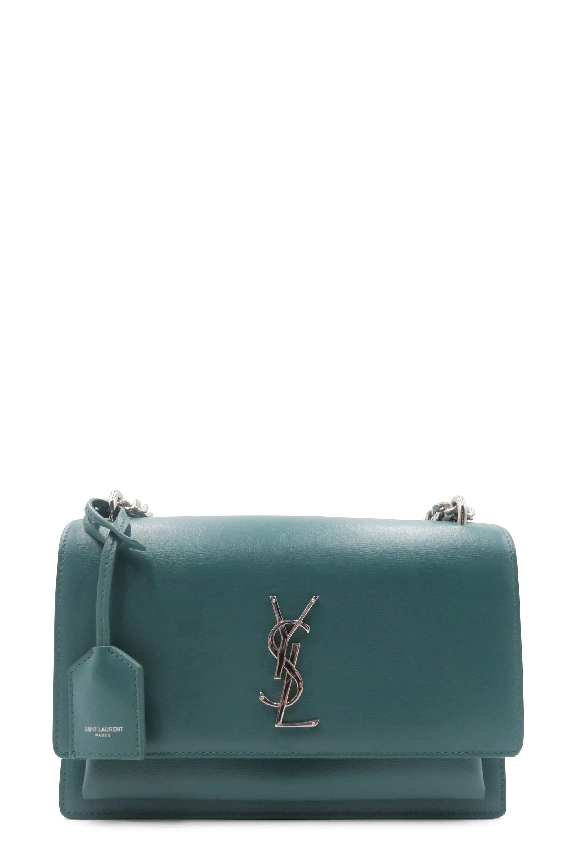 Medium Sunset Bag With Silver Hardware Green