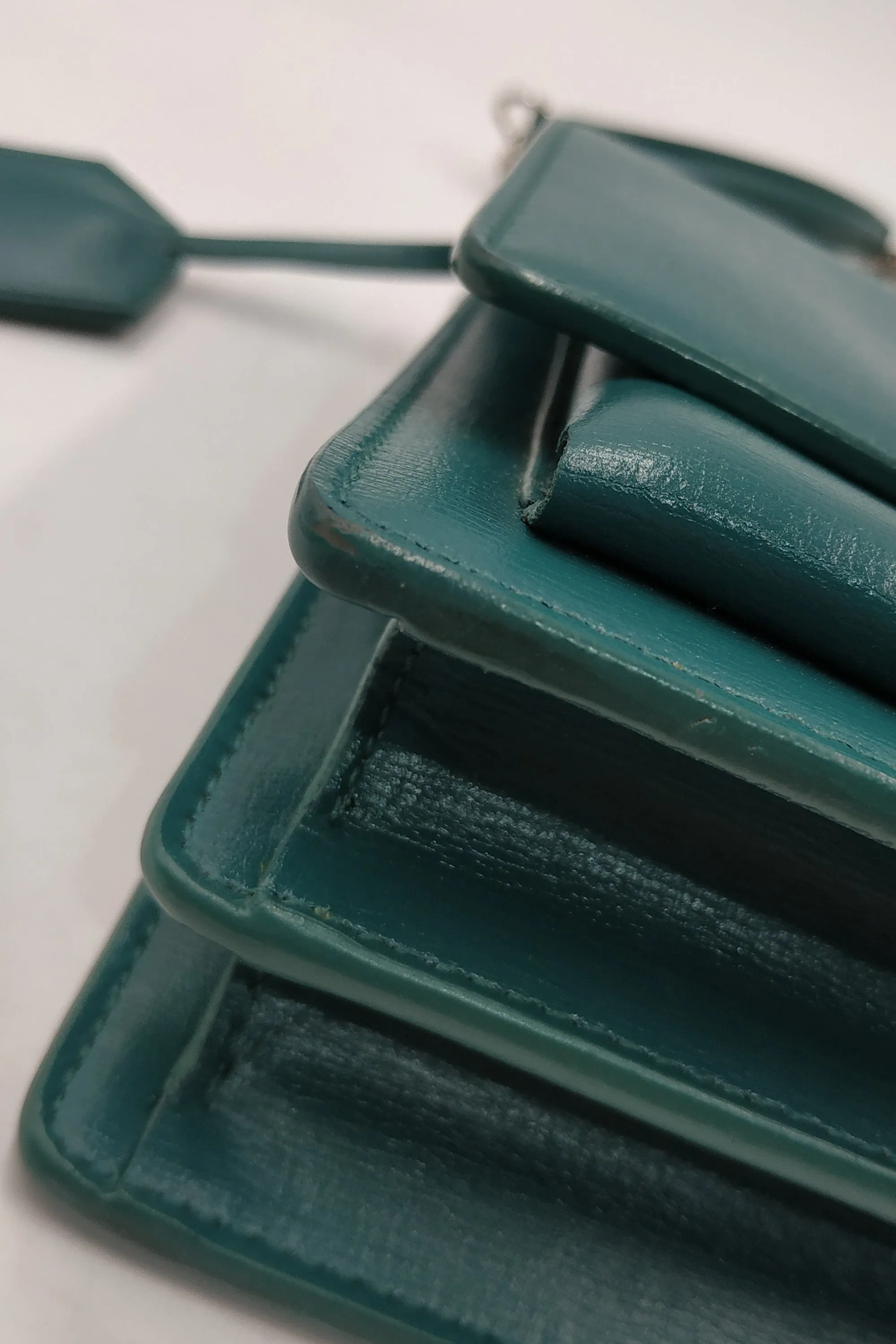 Medium Sunset Bag With Silver Hardware Green