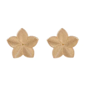 Metallic Floral Earrings