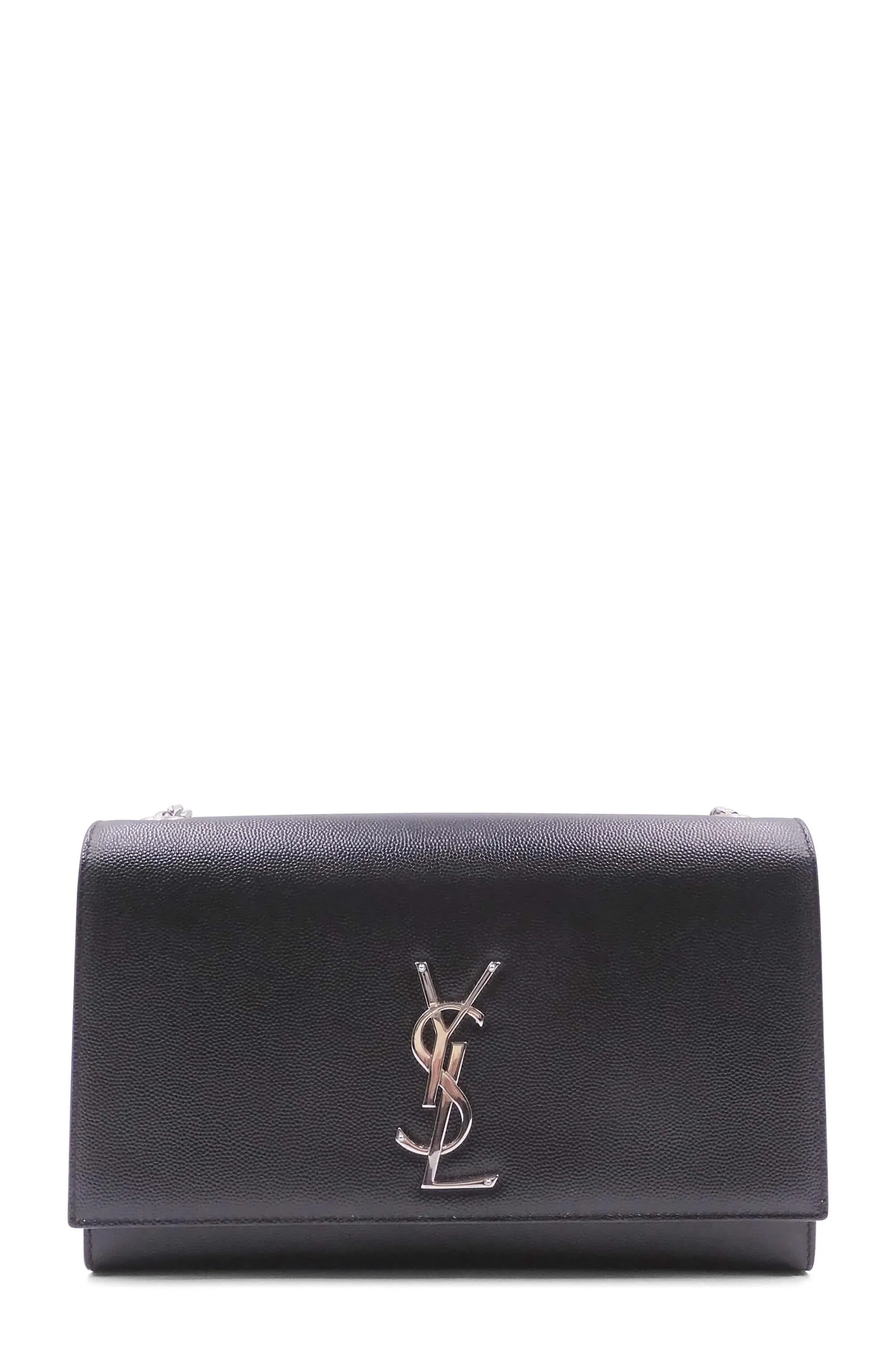 Monogram Medium Kate Black With Silver Hardware Black