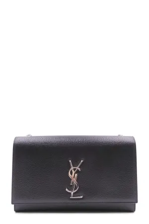 Monogram Medium Kate Black With Silver Hardware Black