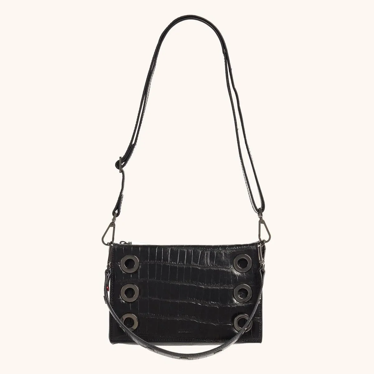 MONTANA CLUTCH SML - Evening Crocco/Gunmetal