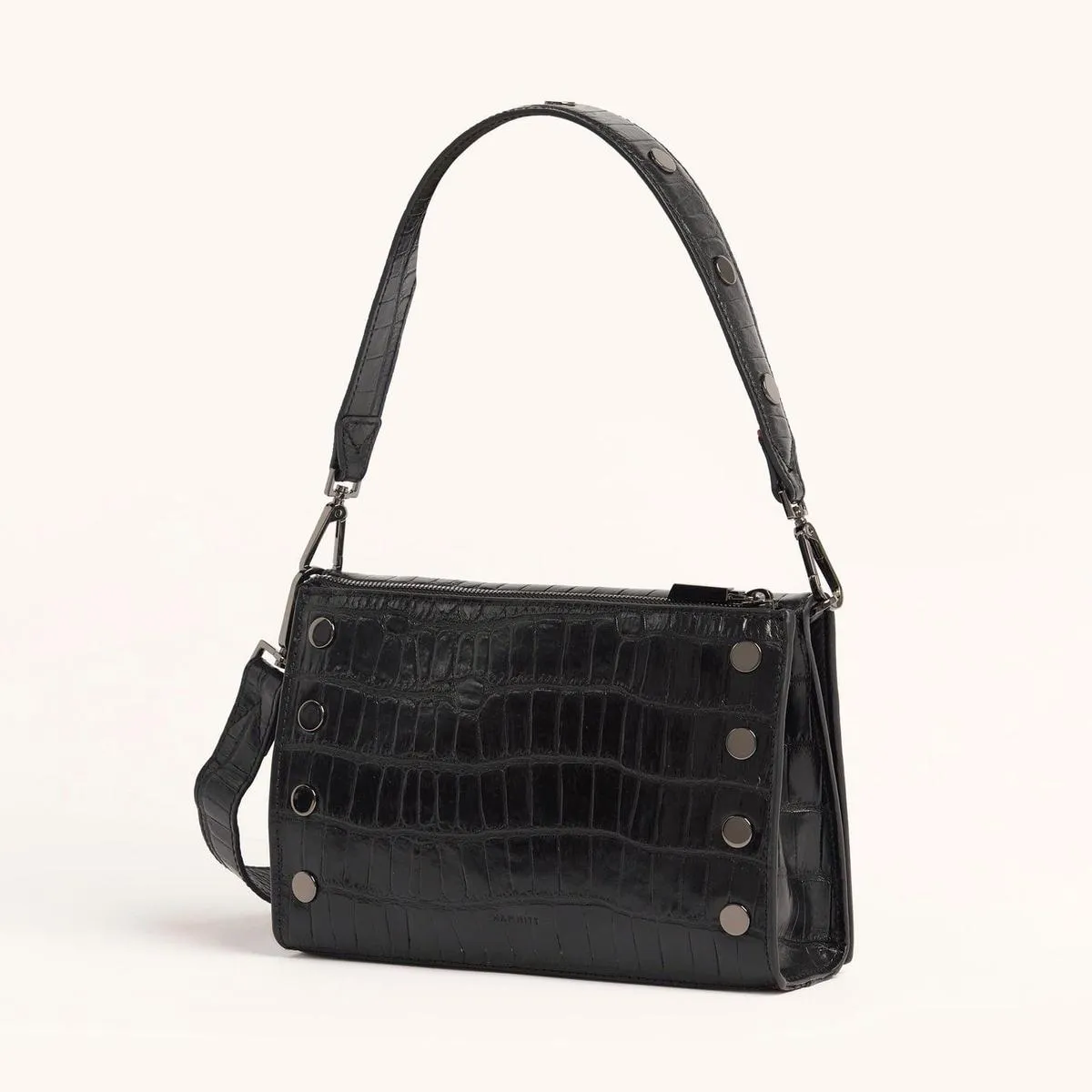 MONTANA CLUTCH SML - Evening Crocco/Gunmetal