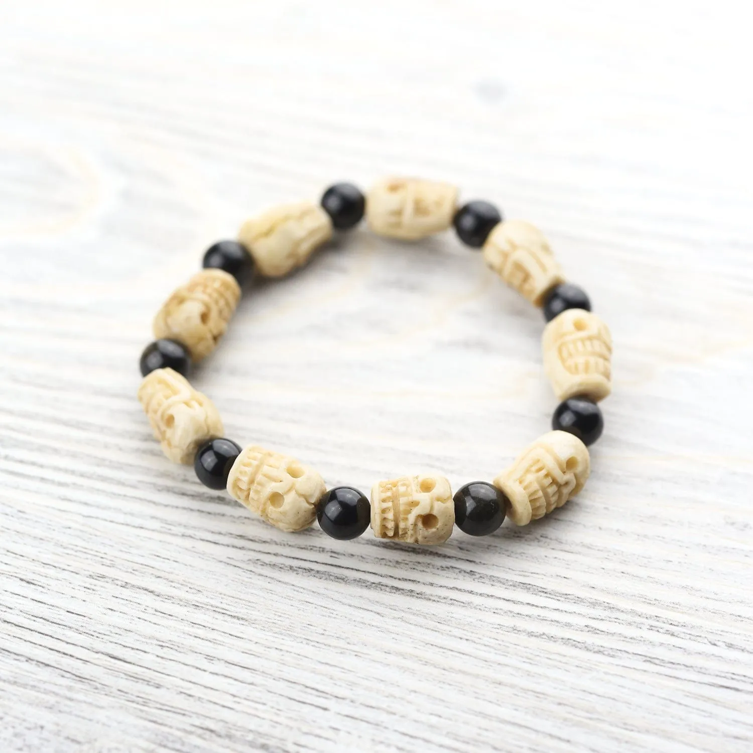 Negativity Shield Skull Bracelet