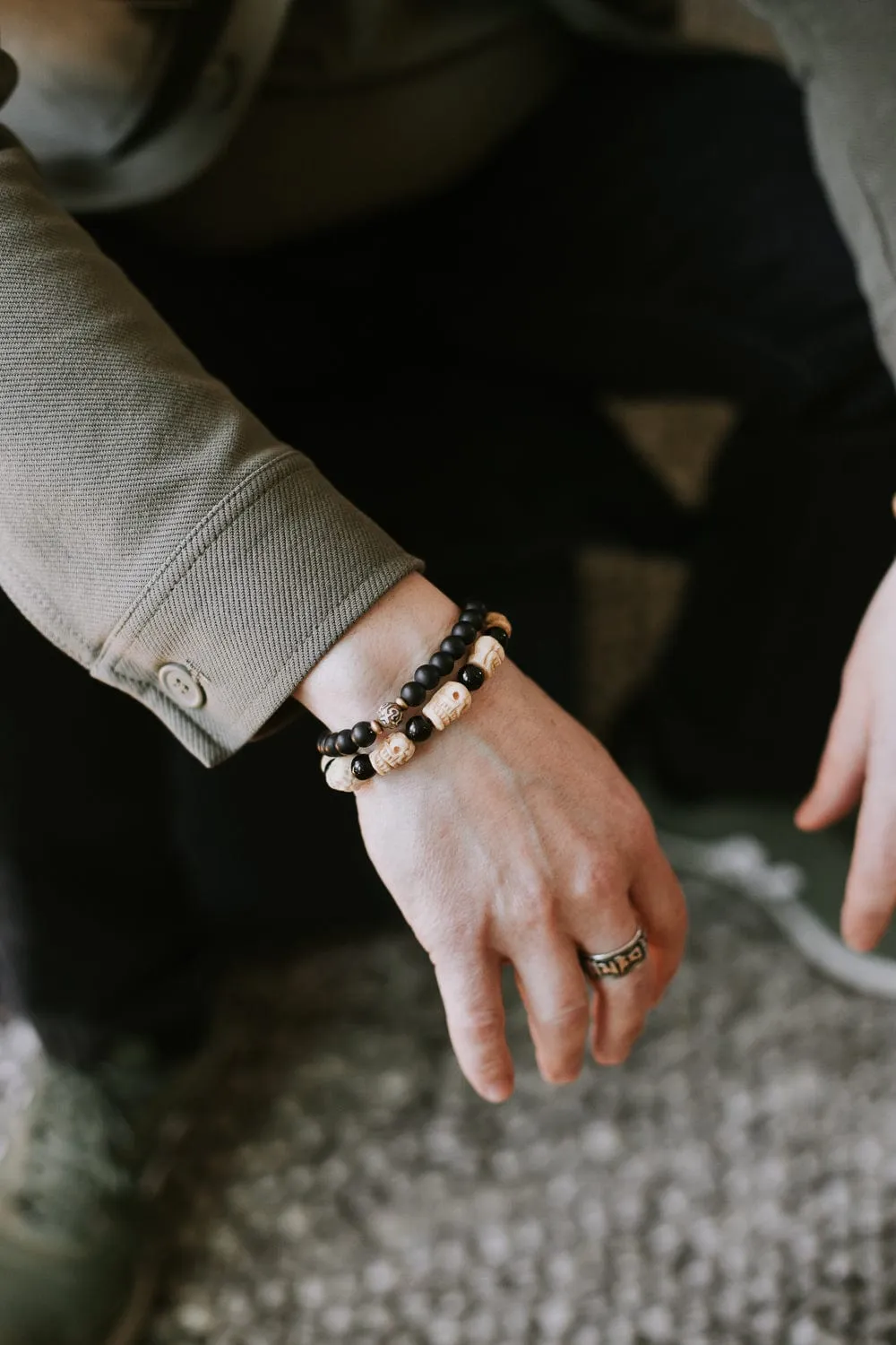 Negativity Shield Skull Bracelet