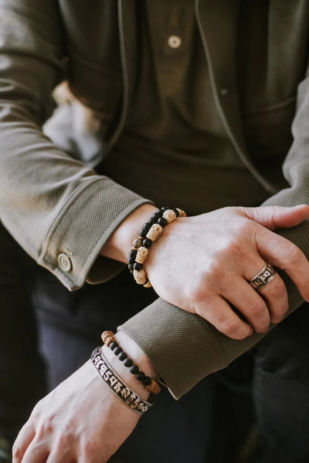 Negativity Shield Skull Bracelet