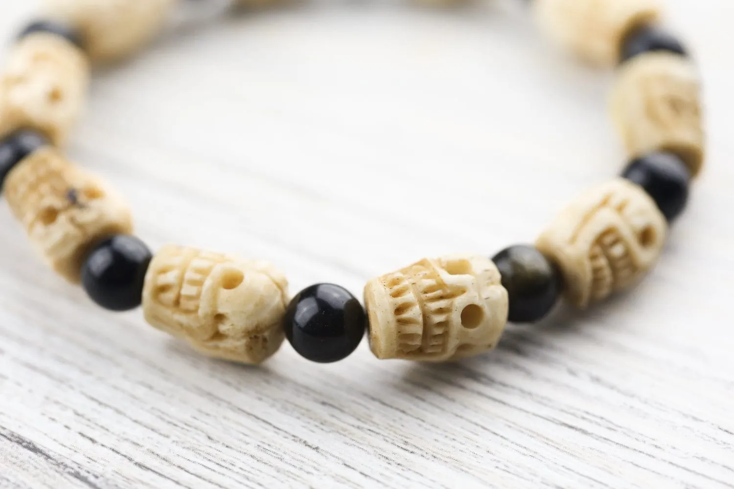 Negativity Shield Skull Bracelet