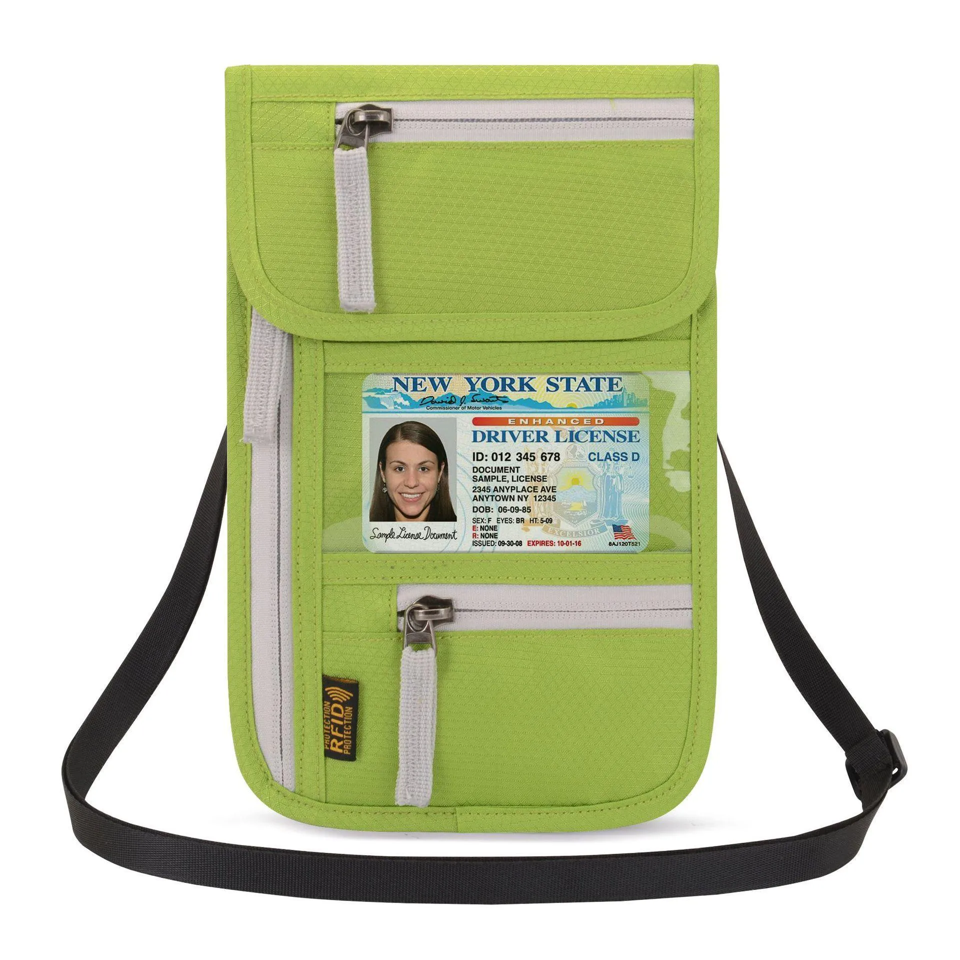 New Travel Passport Wallet Multi-functional Document Bag Waterproof Passport Clip RFID Document Bag