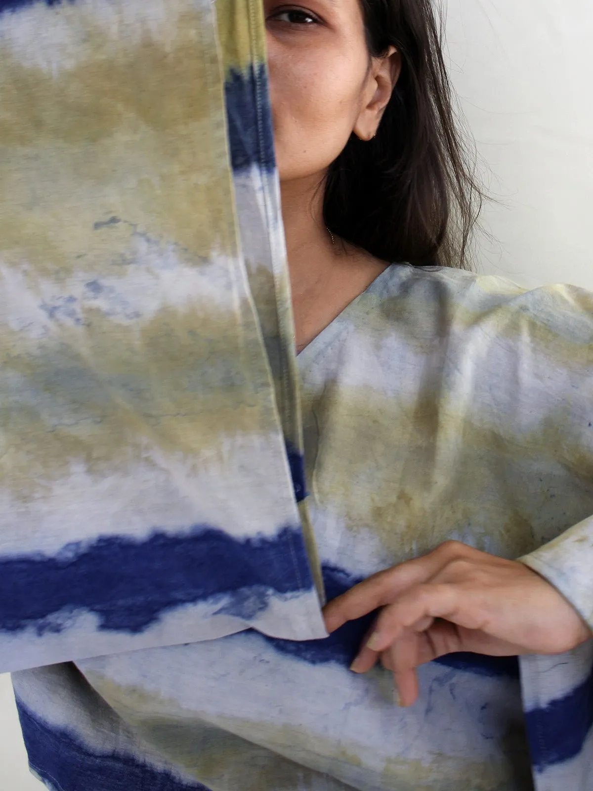 Organic Cotton Rekha Box Top Yellow