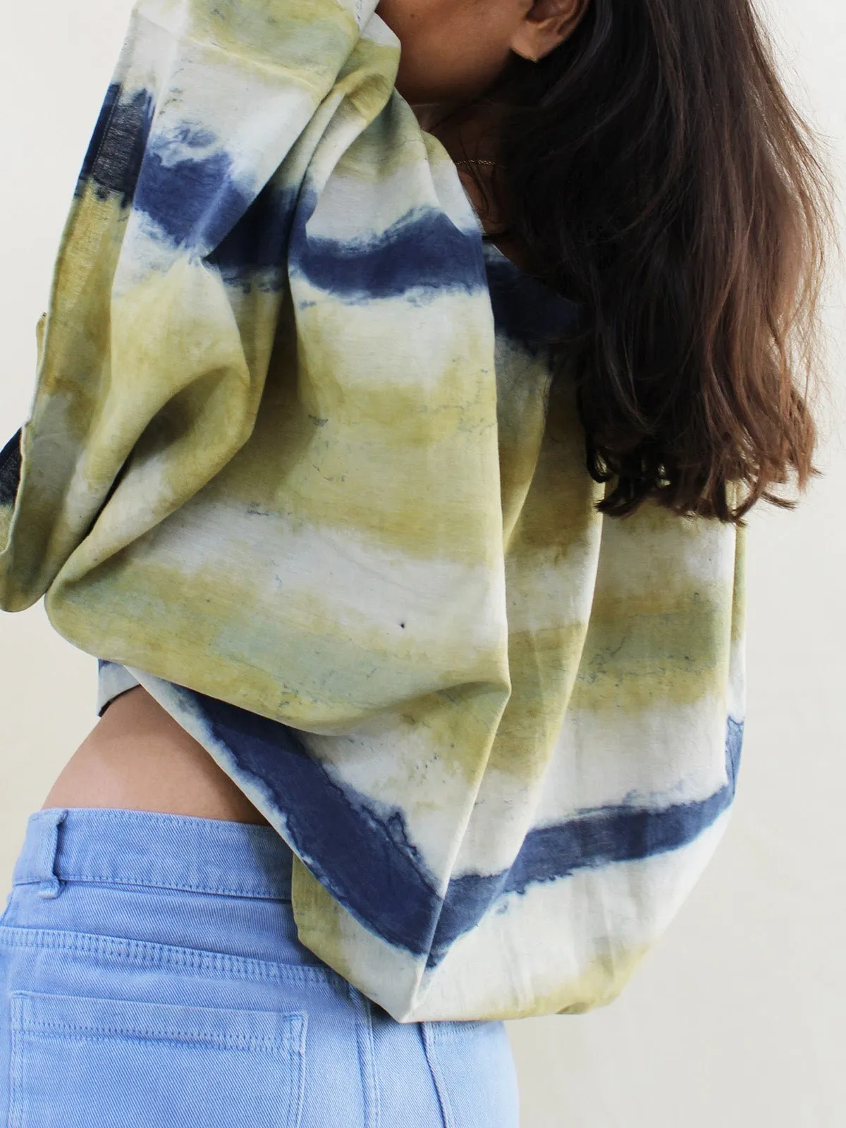 Organic Cotton Rekha Box Top Yellow