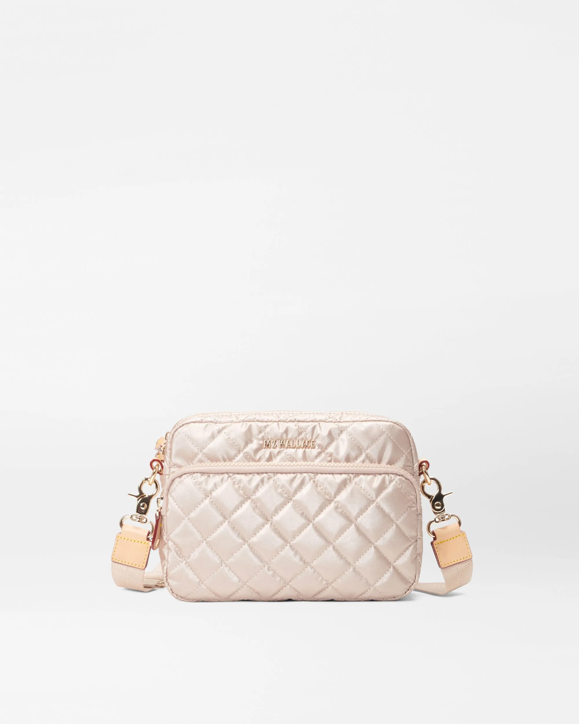 Pale Rose Gold Metallic Small Metro Camera Bag