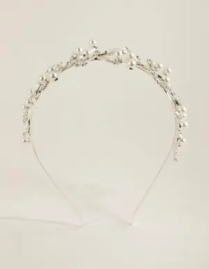 Pearl & Crystal Vine Alice Band