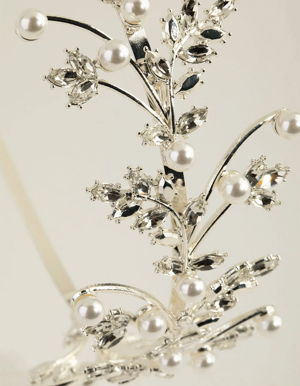 Pearl & Crystal Vine Alice Band