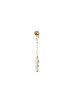 Pearl Berries Behind Ear Earring - Goldplated