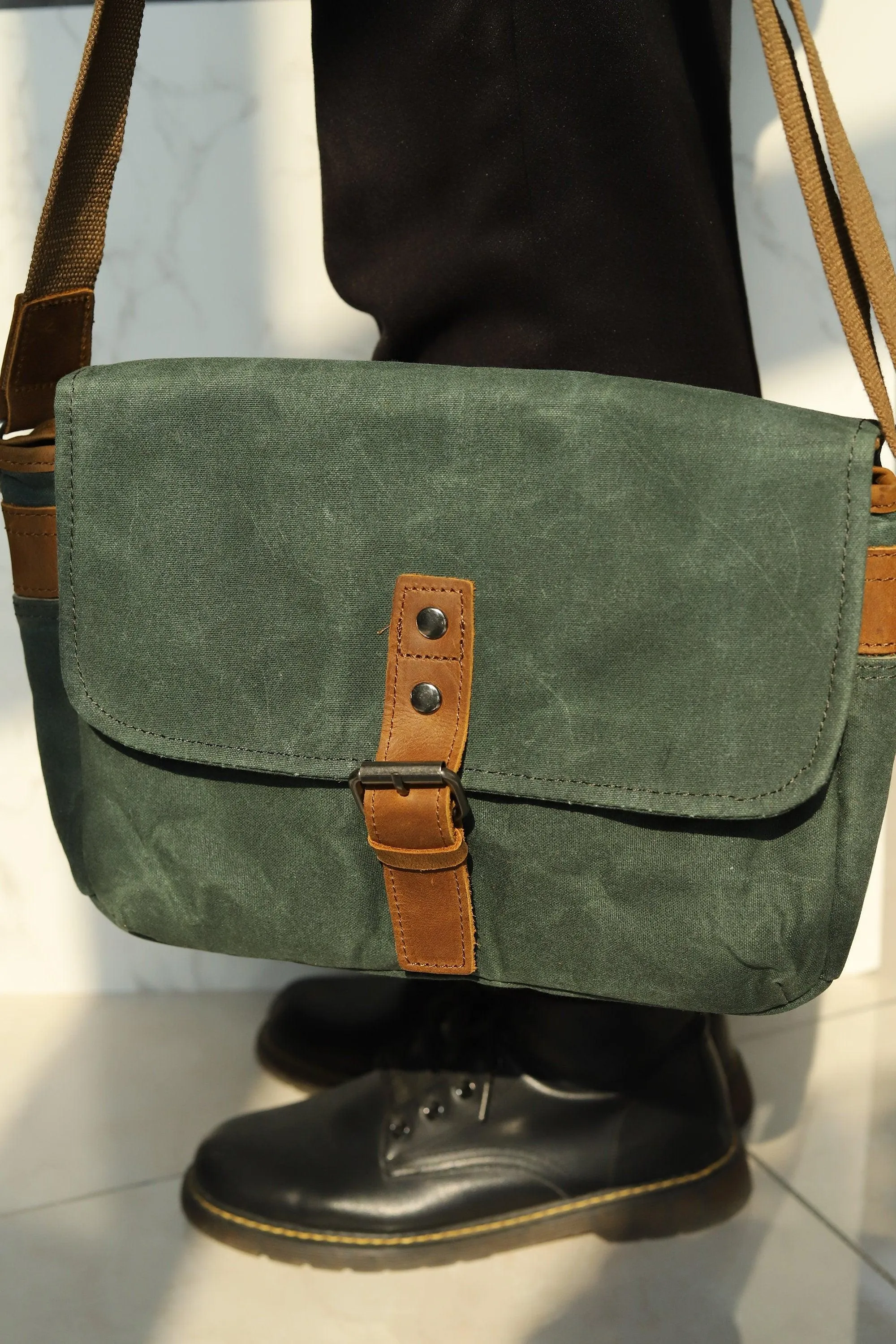 Personalisation Camera Satchel Bag, Vintage Shoulder Camera Bag For Nikon, Canon