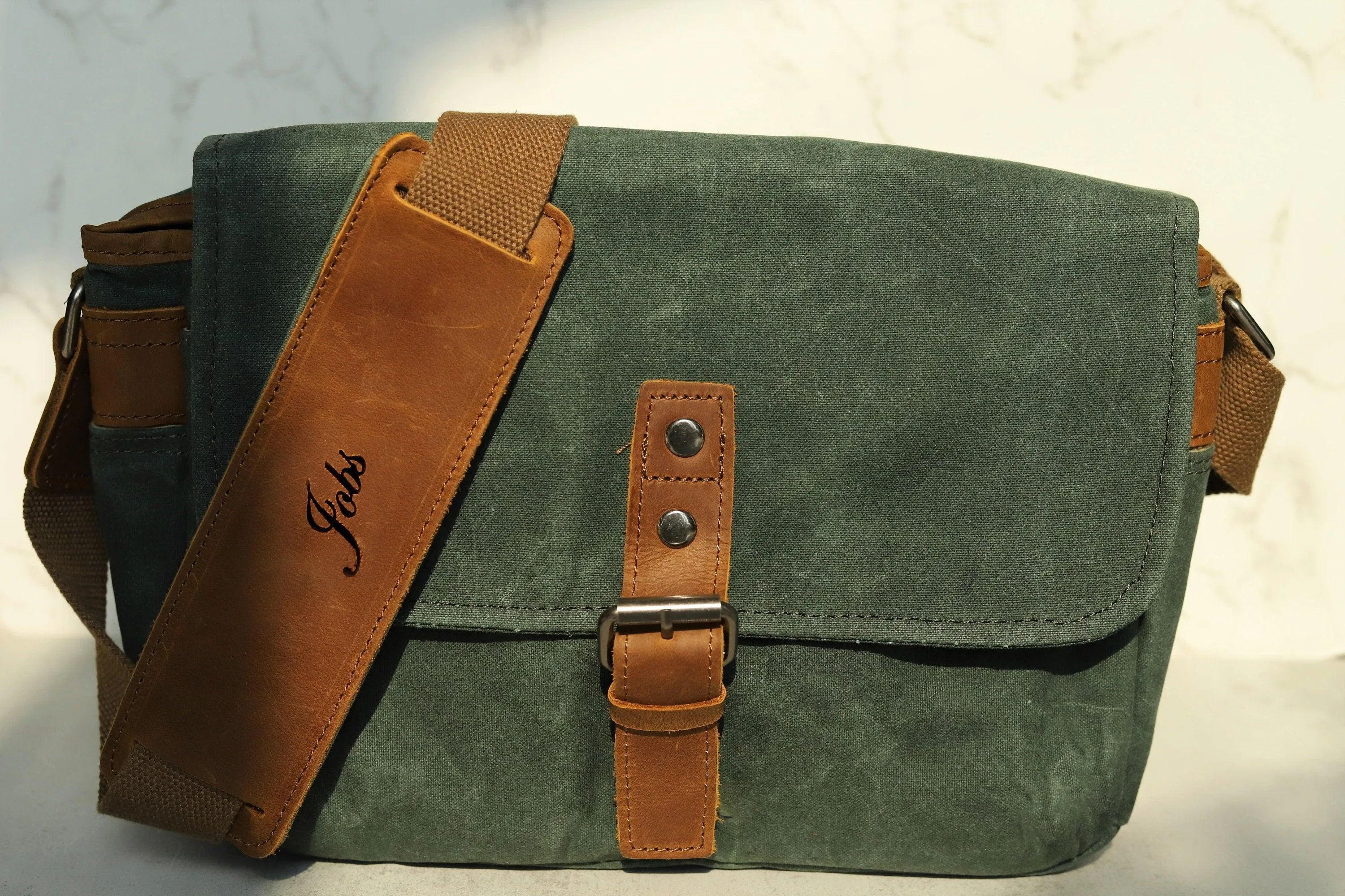 Personalisation Camera Satchel Bag, Vintage Shoulder Camera Bag For Nikon, Canon