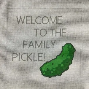 Pickle Family Needlepoint Canvas