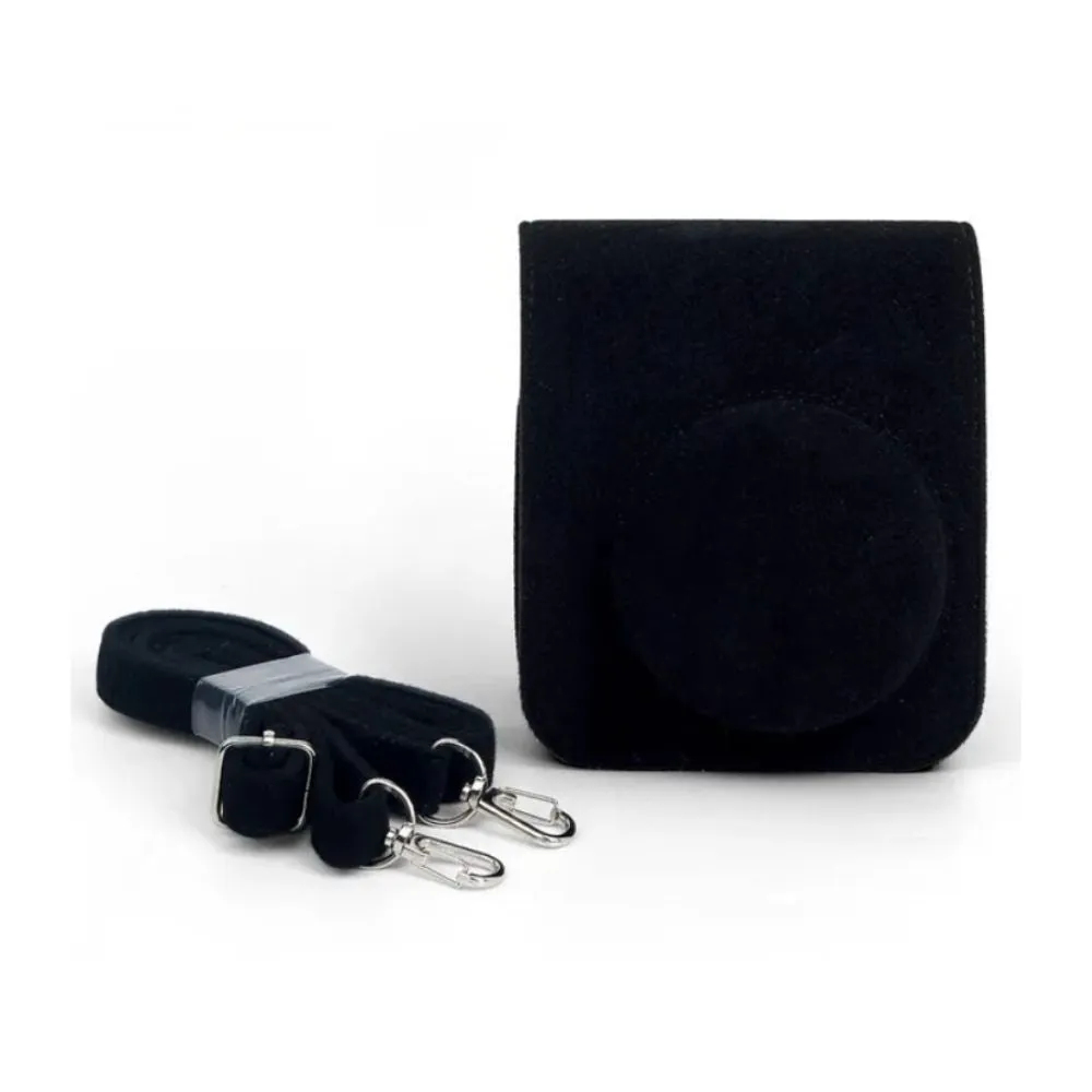 Pikxi BFL12 Fujifilm Instax Mini 12 Felt Soft  Protective Camera Case Bag with Shoulder Strap - Velcro Sticker Options Available