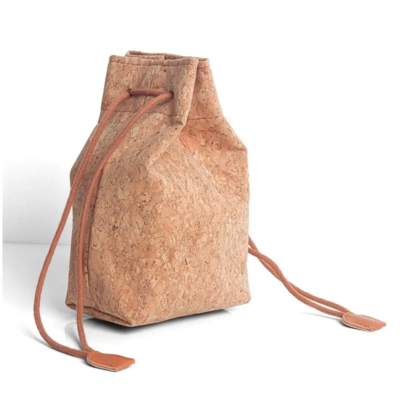 Pikxi BS-08 Cute Cork Drawstring Camera Storage Bag for Fujifilm Instax Mini 11 Instant Camera