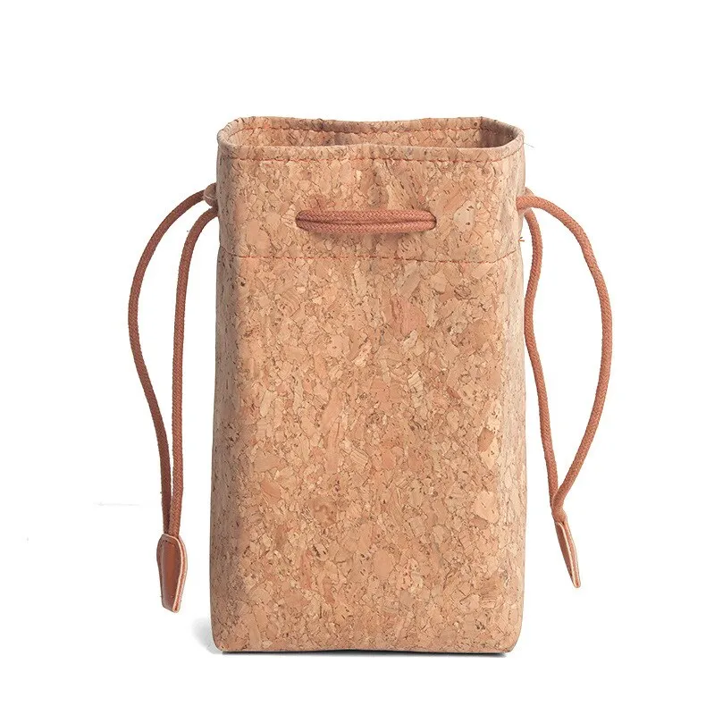 Pikxi BS-08 Cute Cork Drawstring Camera Storage Bag for Fujifilm Instax Mini 11 Instant Camera