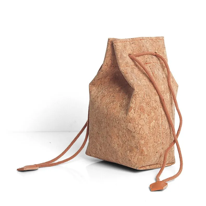 Pikxi BS-08 Cute Cork Drawstring Camera Storage Bag for Fujifilm Instax Mini 11 Instant Camera
