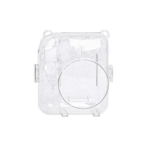 Pikxi CM12 Fujifilm Instax Mini 12 Protective Glitter Crystal Transparent Camera Case Bag Dust and Scratch Proof with Shoulder Strap (Available in Different Colors)