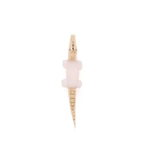 Pink Opal Alligator Bite Earring