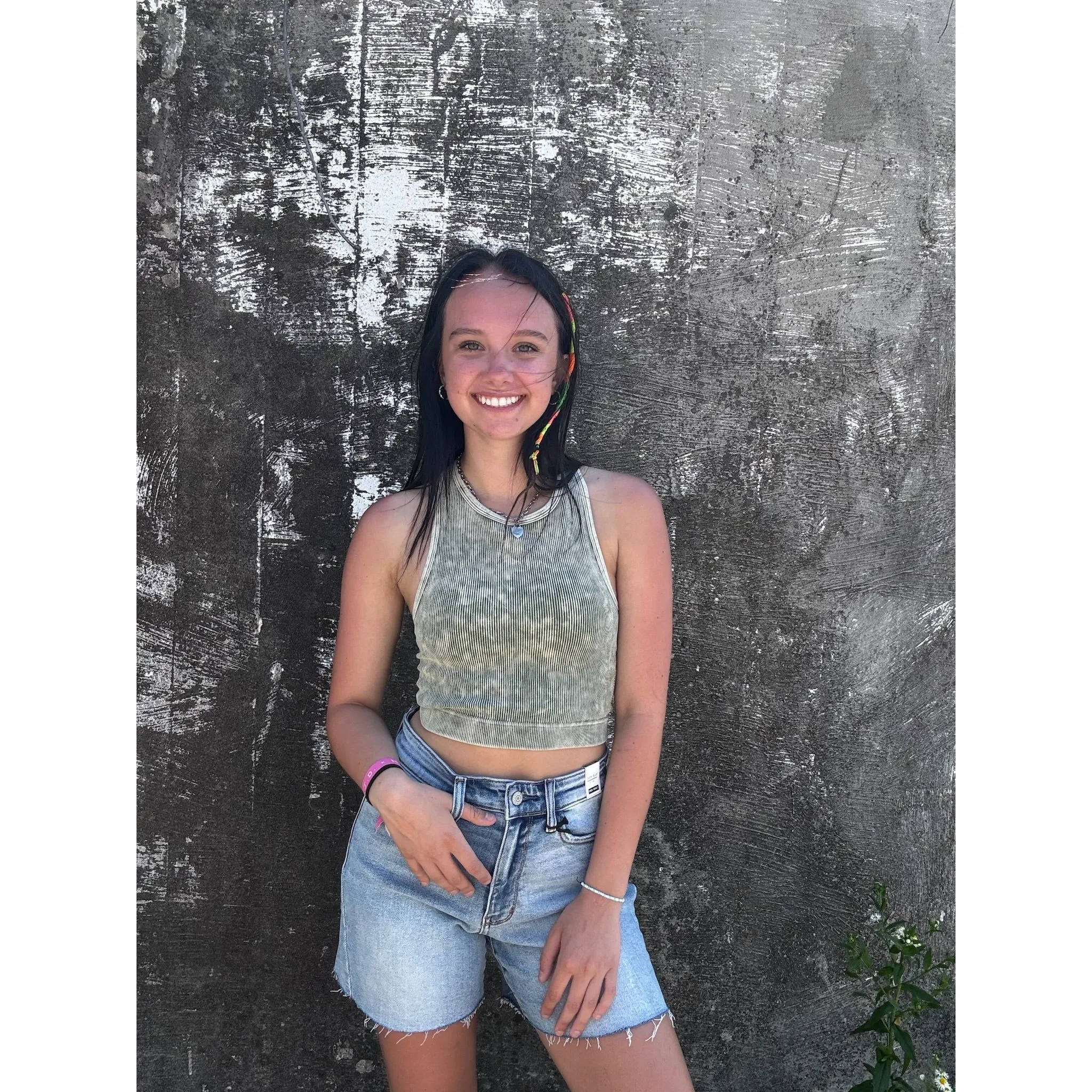 “Poppy”   Cropped Tank w/Padding