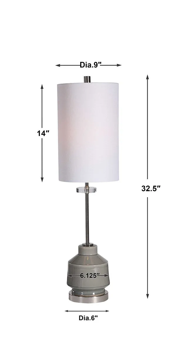 Porter Warm Gray Buffet Lamp