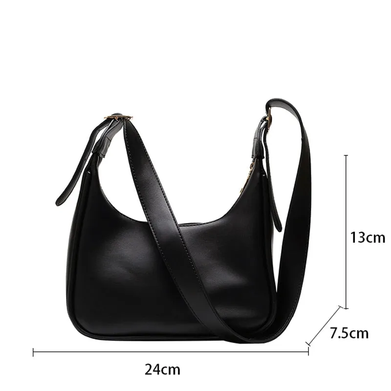 PU Leather Shoulder Messenger Bag Women Causal Luxury Handbags and Purse Female Designer Hobos Bag Small Brand Crossbody Bags