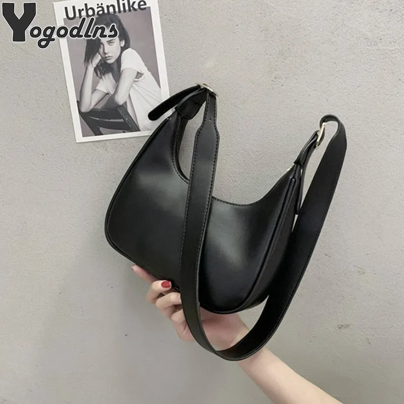 PU Leather Shoulder Messenger Bag Women Causal Luxury Handbags and Purse Female Designer Hobos Bag Small Brand Crossbody Bags